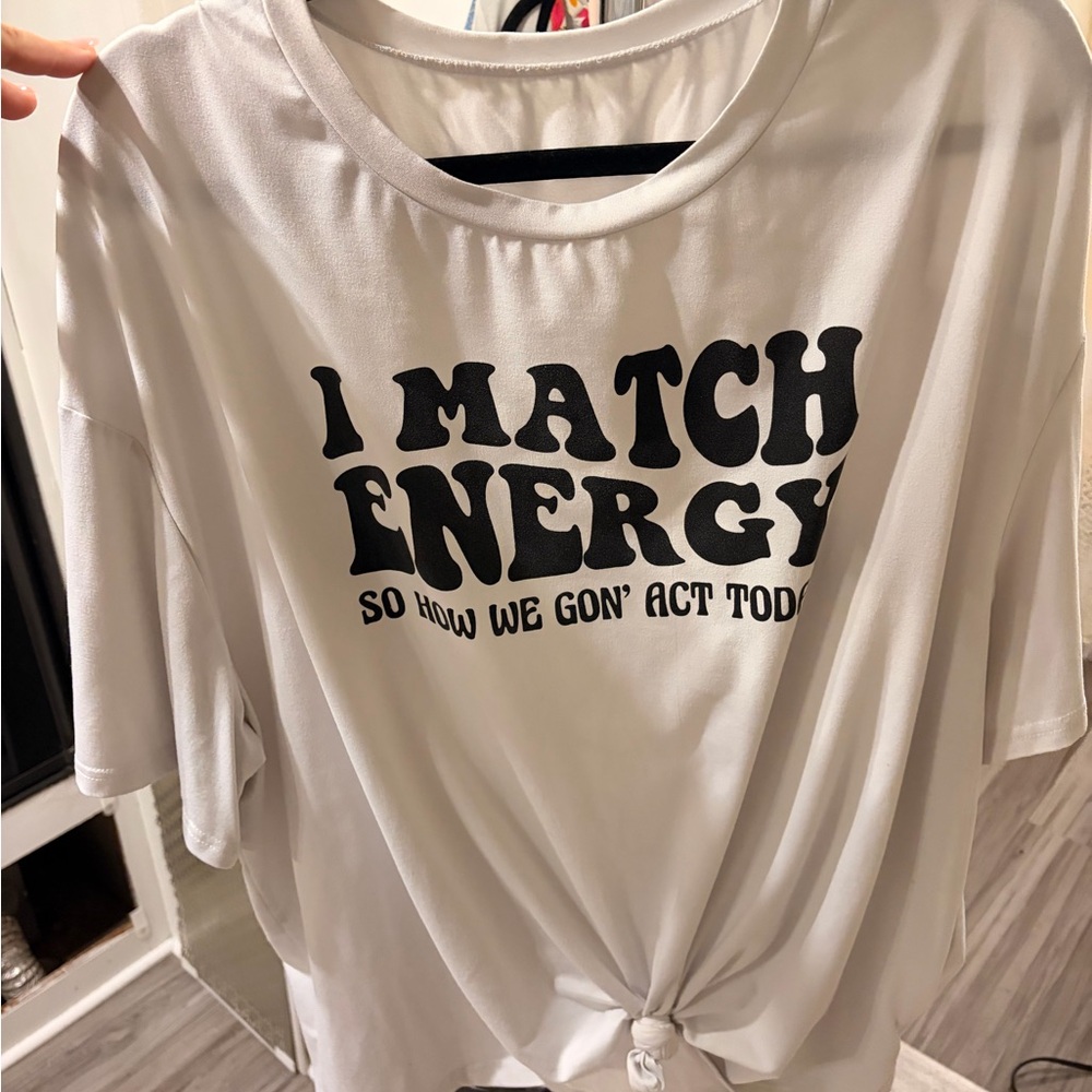 Graphic Tee with Knot Detail